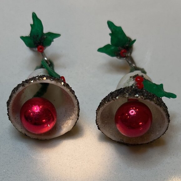 Vintage Collectible Christmas Holiday Pins Brooches & Earrings - Picture 16 of 16